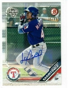 JULIO PABLO MARTINEZ 2019 Topps Bowman Holiday Baseball Exclusive AUTO #35/99 - Picture 1 of 1
