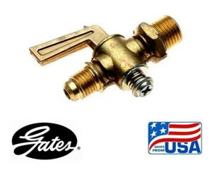 Gates 5MS-4MPSC Male SAE Flare to Male Pipe 1/2 x 1/4 Brass Shut-Off Cock Valve - Picture 1 of 3