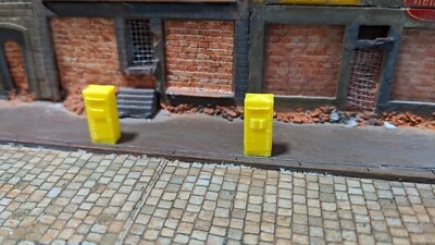 5 oder 10 Stück gelbe Briefkästen H0 (1:87) Briefkasten für Modellbauanlage - Bild 1 von 4