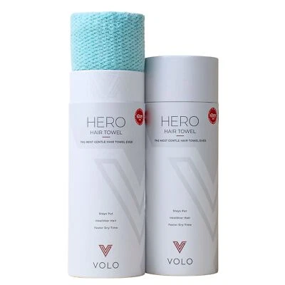 VOLO Hero Hair Towel XL Allure Beauty Award Winner Quick Dry Microfiber Blue - Image 1 of 4