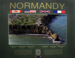 Normandy Landing 50th Anniversary Limited Edition Print Tolles Geschenk für den Tierarzt des Zweiten Weltkriegs. - Bild 1 von 8