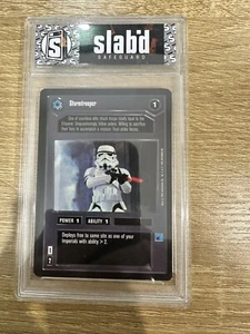 Star Wars CCG 1995 Stormtrooper Card Near Mint Slabed In Protection Case - Picture 1 of 2