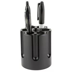 Caliber Gourmet Revolver Cylinder Pen Holder Black CBG-1007-BK - Picture 1 of 2