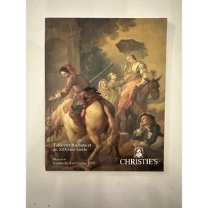 Christie's Auction Catalog Tableaux Anciens Monaco December 1992 - Picture 1 of 3
