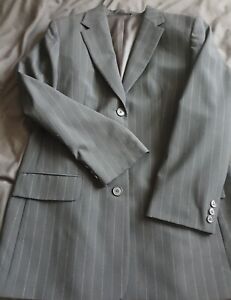 Black Pinstripe DCC Blazer, Suit Jacket, Corporate Size 16/s