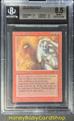 MTG Arabian Nights 1993 Ydwen Efreet BGS 8.5Q++ (Baby Quad++) NM/MT+ 93/94 - Image 1 of 4