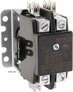 2 Poles 40 Amp Coil 24V AC Air Conditioner HVAC Compressor Contactor 50A 40A, UL - Picture 1 of 8