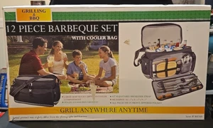 Binaco Products 12 Piece Barbeque BBQ Set With Cooler Bag NEW - Picture 1 of 9