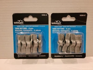 2 - Wright Products V20A-8 Turn Buttons 8pcs To Secure Door And Window Panels - Picture 1 of 2