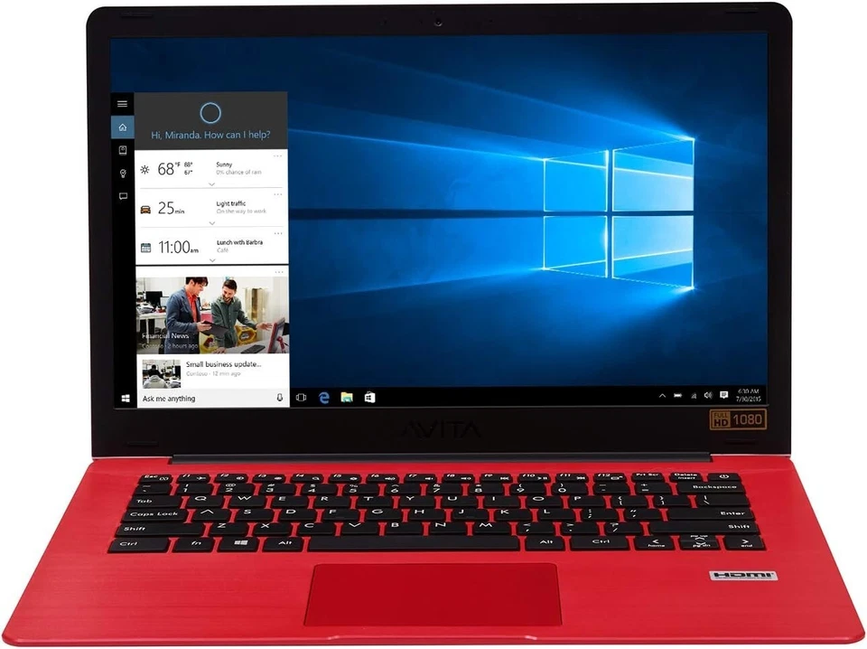 Avita 14" AMD A9 8GB RAM 128GB SSD IPS 1920x1080 Pantalla HD Windows 10 Foto 1 de 1