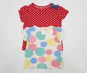 Mothercare 2x Kurzarmshirt T-Shirt für Mädchen aus Baumwolle Gr. 62/68 (3-6 M) - Bild 1 von 4
