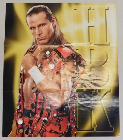 Shawn Michaels HBK 2-Sided WWE Wrestling Poster WWF 22x25 Wrestler NXT 2005 Cover