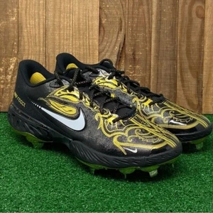 Nike Alpha Huarache Elite 3 Low Baseball Cleats Black Gold Size 8.5 CV3553-001 - Picture 1 of 8