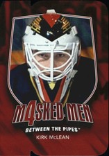 2011-12 Between The Pipes Masked Men IV Ruby Die Cuts #MM30 Kirk McLean 