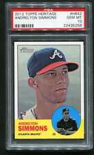 2012 Topps Heritage High Number H642 Andrelton Simmons RC PSA 10 Pop 15 Higher 0