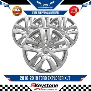 New 18" Wheel Skins Full Rim Covers Hub Caps For 2018-2019 Ford Explorer XLT - Picture 1 of 2