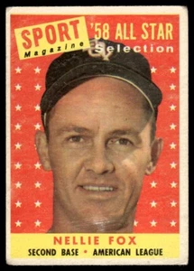 1958 Topps Nellie Fox Chicago White Sox #479 - Imagen 1 de 2