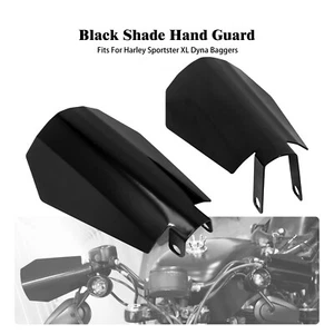 Motorcycle Steel Handle Bar Hand Guards Protector Wind Deflector Fit For Harley - Foto 1 di 14