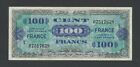 France 100 Francs 1944 X-Replacement Krause 123 Good Vf World Paper Money