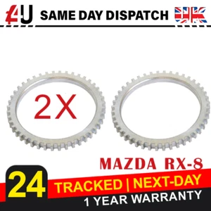 2X anillo de reluctor ABS para Mazda RX-8 delantero izquierdo o derecho - Imagen 1 de 2