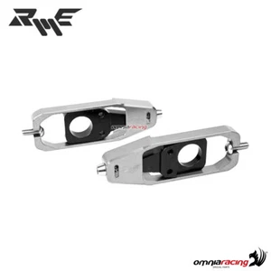 Robby Moto aluminum chain adjuster silver color for Aprilia RSV4 2009-2014 - Picture 1 of 5