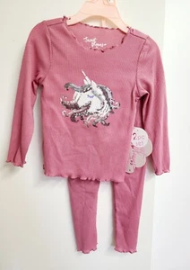 New Sweet Dreams Girl Unicorn Pajamas Set 2T - Picture 1 of 3