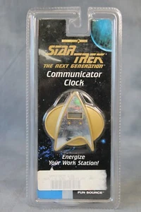 Vintage Star Trek The Next Generation New & Sealed Communicator Clock Holo 1997 - Bild 1 von 4