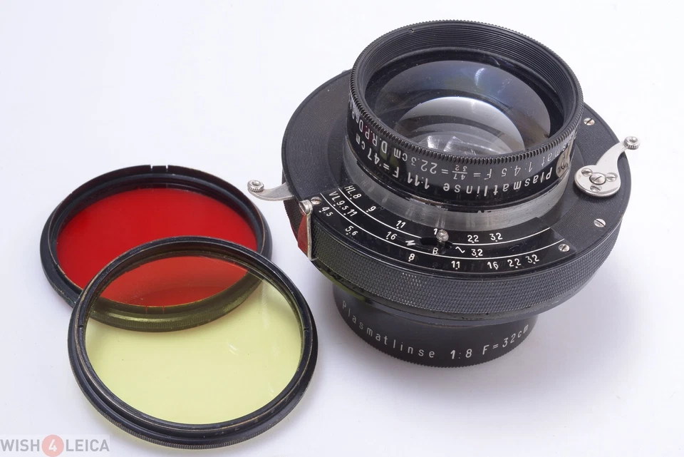 ✅ MEYER SATZ PLASMAT 22.3CM 32CM 47CM, F/4.5, 8, 11 MINTY LARGE FORMAT LENS 5x7  - Image 1 of 4