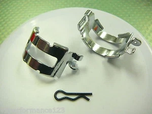 2X Exhaust Metal Clamp Pig Tail Goose Neck Tune Pipe HPI Baja 5B SS 5T Rovan KM - Picture 1 of 2