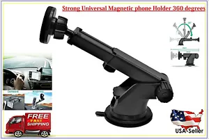 Magnetic Car Holder Windshield Dash Suction Cup Mount Stand Cell Phone GPS 360° - Picture 1 of 12