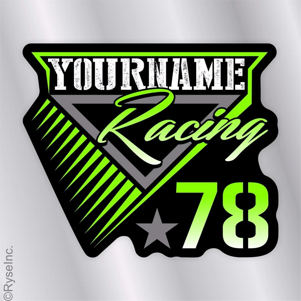 Calcomanía calcomanía de remolque de carreras Your Name modelo IMCA stock Sprint modificado Foto 1 de 1