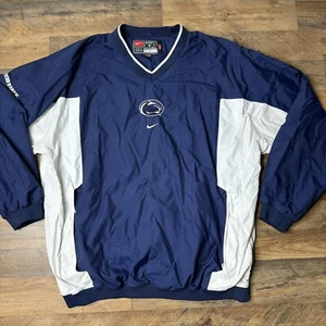 Nike Penn State Nittany Lions Jacket Men’s 2XL Center Swoosh Pullover Y2K - Picture 1 of 12