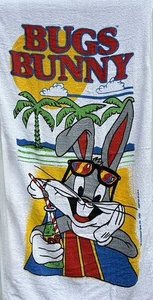 Vintage Bugs Bunny Strandtuch JFranco Looney Tunes WarnerBros 80er Cartoon Retro - Bild 1 von 4