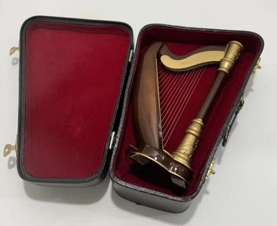 Figura realista de instrumento musical en miniatura HARP de 8", de Broadway Gifts Foto 1 de 4