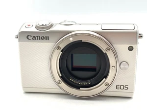 Near Mint Canon EOS M100 24.2 MP Digital SLR Mirrorless Camera White Body #C033 - Picture 1 of 3