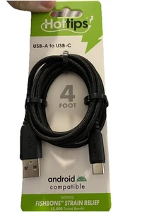 Hottips 4' USB 2.0 to USB-C Cable - Photo 1 sur 2