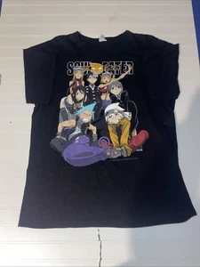 Vintage 2009 Soul Eater Anime Graphic T-Shirt Mens L Black Atsushi Ohkubo - Picture 1 of 17