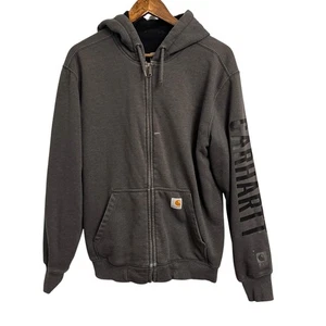Carhartt Rain Defender Sudadera con Capucha Cremallera Completa Manga Deletrear Para Hombre Pequeña - Imagen 1 de 14