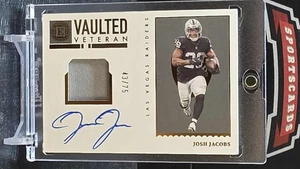 2022 PANINI ENCASED JOSH JACOBS VAULTED VETERANS AUTOGRAPH 43/75 AUTO - Picture 1 of 10