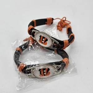 Cincinnati Bengals NFL Team Colors Bracelet Orange and Black Fun Gift - Picture 1 of 2