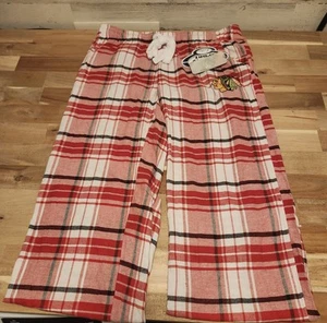 NEW Chicago Blackhawks NHL Women's Red Flannel Pajama Bottoms Concepts Sport Med - Picture 1 of 3