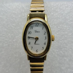 Orologio Vintage Timex Cavatina Donna Cinturino Elasticizzato Tono Oro 18mm, Funzionante -LEGGI* - Foto 1 di 16