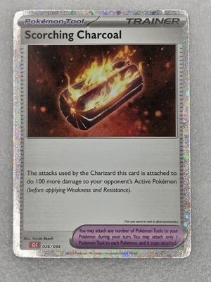 Scorching Charcoal 026/034 CLC Classic Deck Holo Pokémon 2023 NM Pack Fresh! - Image 1 of 2