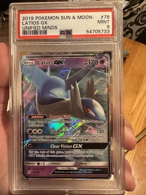 Latios GX 2019 Pokémon Sun & Moon 78/236 PSA 9 - Image 1 of 2