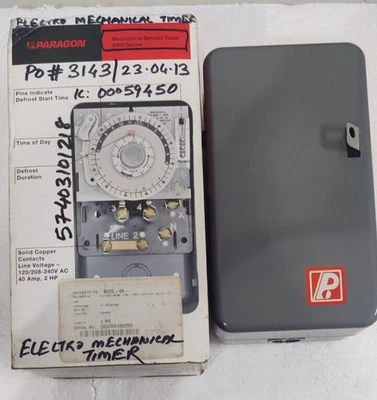 PARAGON MODEL 8025-00 Timer A-664-00 8000 Series Time Motor 120V 60Hz - Image 1 of 4