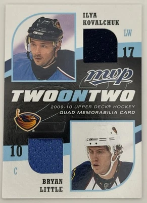 09-10 UD MVP - Two on Two Quad Steven Stamkos, Martin St. Louis, Ilya Kovalchuk  - Image 1 of 2