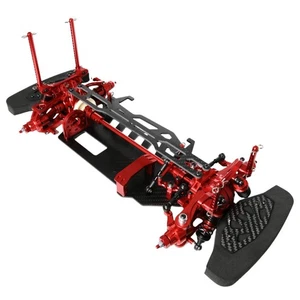 CNC Aluminum Carbon Fiber Frame Chassis Upgrade Components for 1/10 TT02 Tamiya - Picture 1 of 11