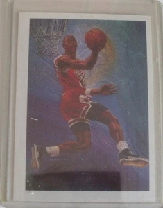 Aros de la NBA 1990-91 - Tarjeta de arte lista de verificación del equipo Michael Jordan #358 - Imagen 1 de 4