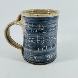 Taza de café de cerámica de estudio taza Jesús cita inspiradora firmada hecha a mano - Imagen 1 de 7