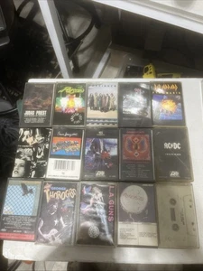 15 Cassette Tape Tapes, Lot Lots Poison, Def Leppard AC / DC & More - Picture 1 of 7